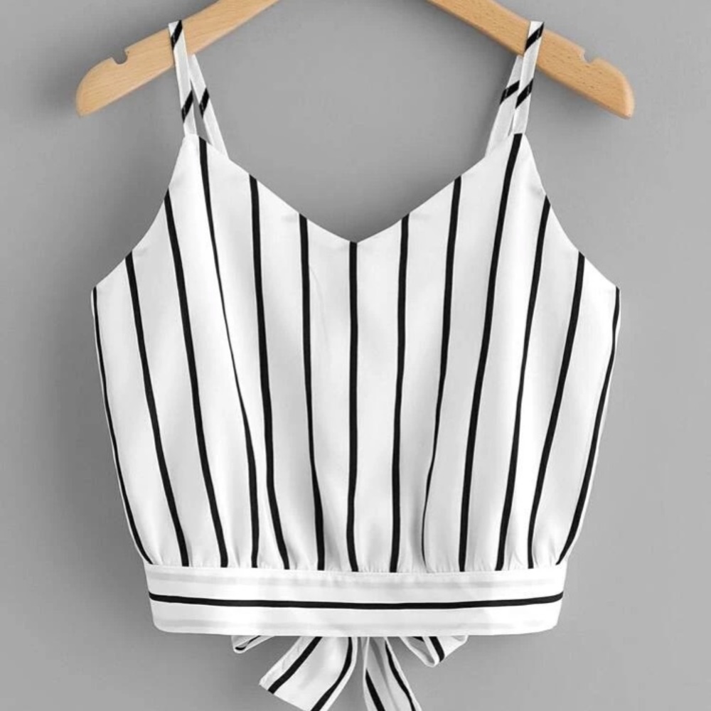 Back Tie Crop Top